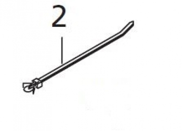 Webasto Cable clamp. Length 204 mm. 2 Pcs. (1-2)